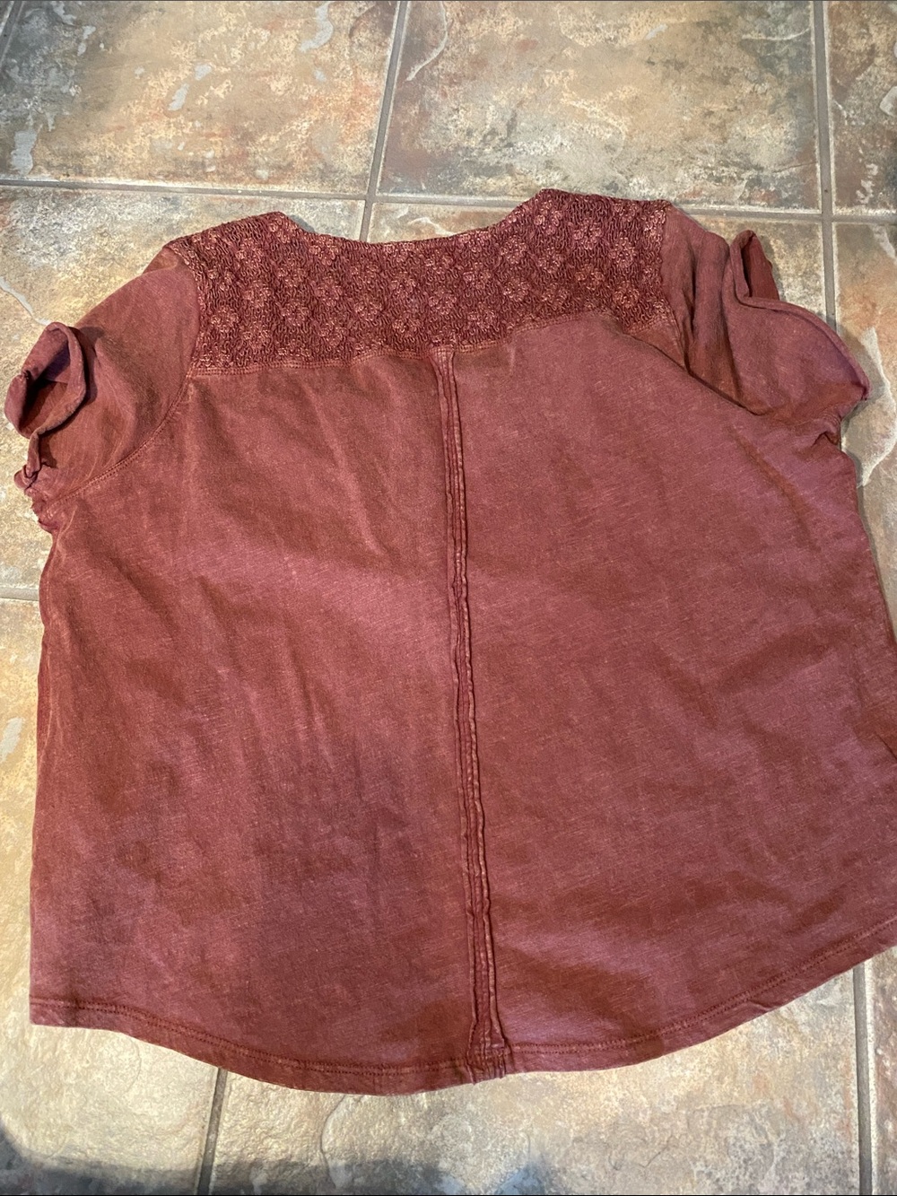 Free People Heirloom Henley in Canyon Sunset - Picture 6 of 7
